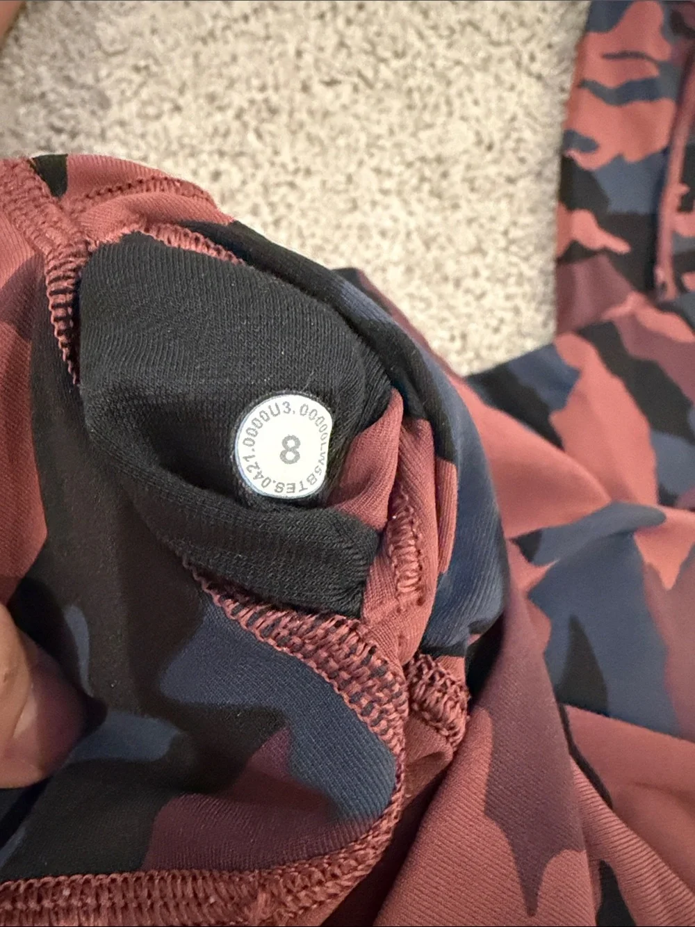 lululemon athletica Rust, Navy & Black Camo High-Rise Leggings - Picture 3 of 3
